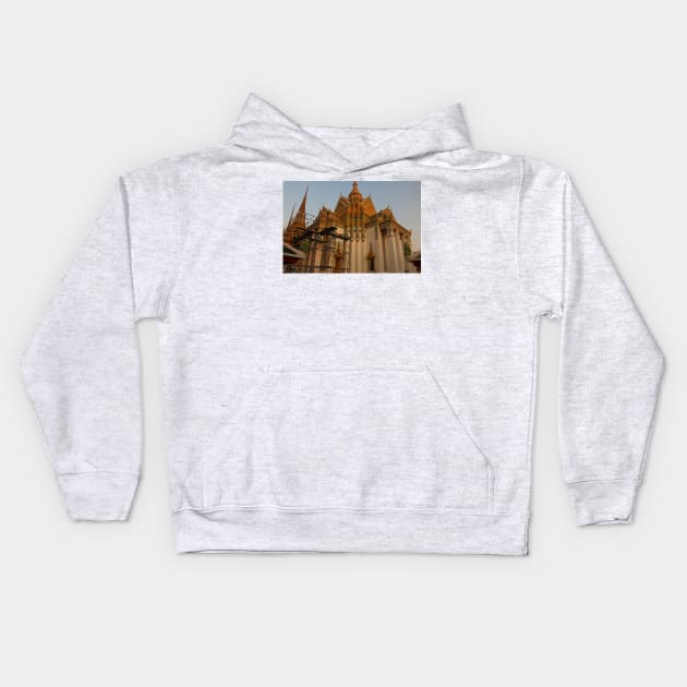 Phra Mondop at Wat Pho is the library hall for Buddhist scriptures. Kids Hoodie by kall3bu